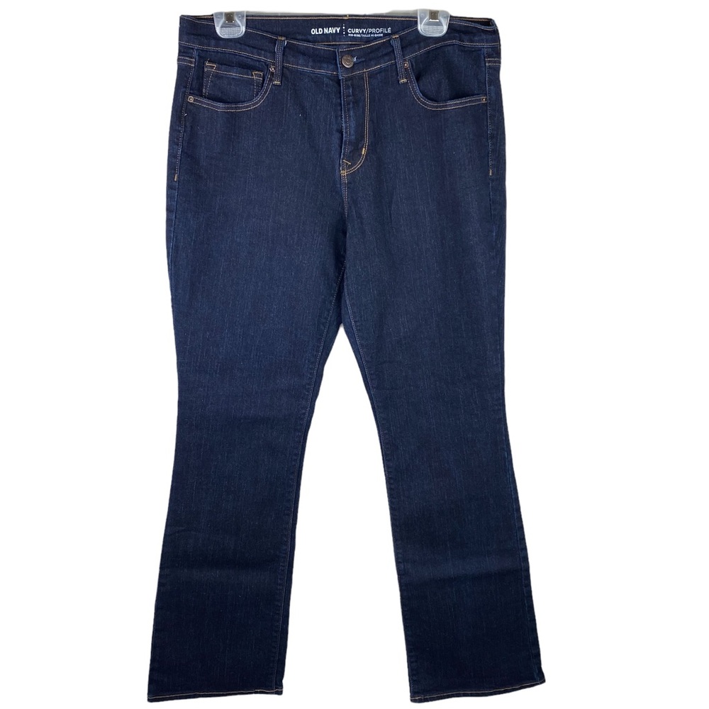 Old Navy Curvy bootcut jeans in dark wash w/stretch 12